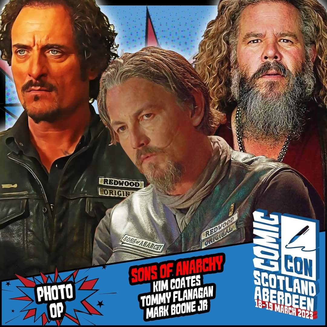 comconaberdeen's tweet photo. Tickets go offline in less than 24 hours!
Get yours to meet the stars of #sonsofanarchy @KimFCoates @TommyFlanagan and #MarkBooneJr here -
https://t.co/rViF60L0Zu
#SOA #ComicCon #ComicConScotland #ComicConNorthEast #ComicConAberdeen https://t.co/4K3M2nNjgc