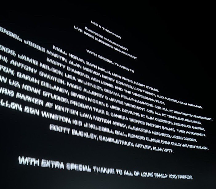 OT5Dailys's tweet photo. Louis Tomlinson thanked all the One Direction boys at the end of the movie! https://t.co/M71GZmsoIv