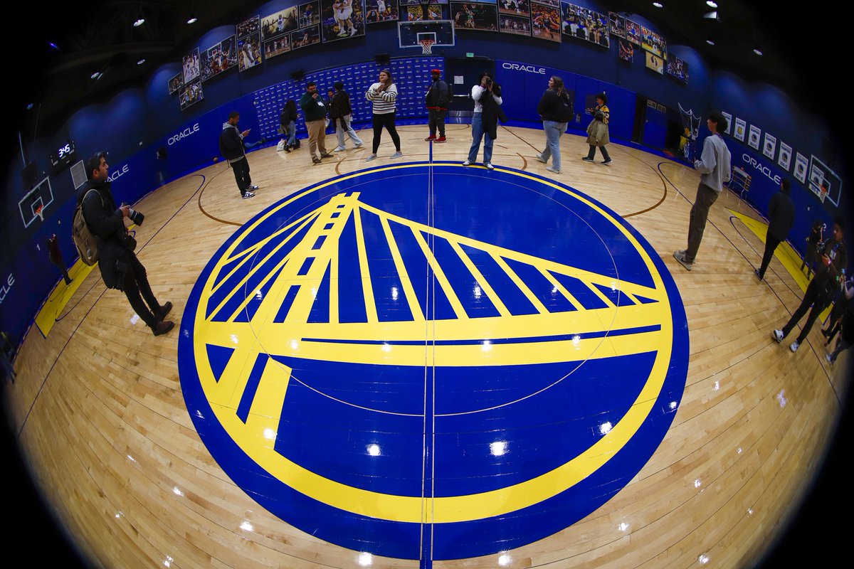 Student journalists tour Oracle Arena, the Golden State Warriors practice facility in Chase Center, during a breakout session at the <a href="/JACC_Conference/">JACC Conference(s)</a> / <a href="/acpress/">Associated Collegiate Press</a> Spring Conference on March 10, 2023.