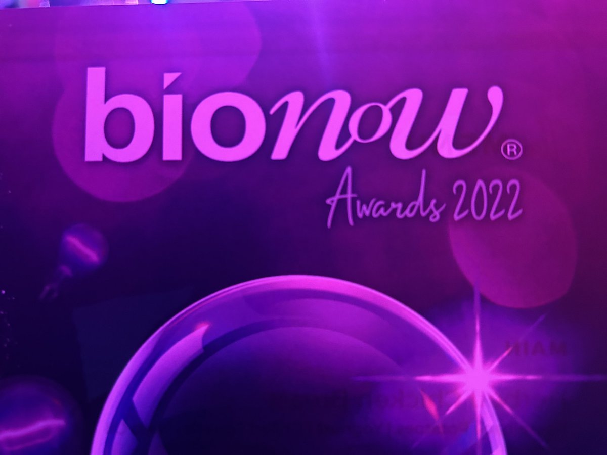 Delighted to be at the <a href="/Bionow/">Bionow</a> awards dinner where <a href="/MicroAgeUoL/">MicroAge UoL</a>, funded by <a href="/spacegovuk/">UK Space Agency</a> has been shortlisted for Project of the year. Thank you @livuniHLS and @livuniresthemes for your continued support.