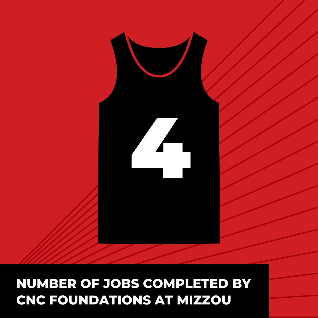 Mizzou moves on! Over the years, CNC Foundations has completed FOUR – count ‘em, FOUR – jobs at Mizzou, including an alumni house, dining hall, and training center. Congrats to the Tigers and good luck in the next round! #MarchMadness