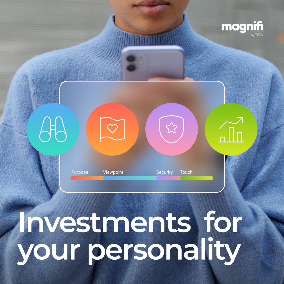 DiscoverMagnifi's tweet photo. Our research has found that those who #invest in accordance with their personality allows them to better to stick to their long-term #goals. Figure out what your personality says about your investing here: https://t.co/R3ZhOf8scF https://t.co/DsHhr3OmT7