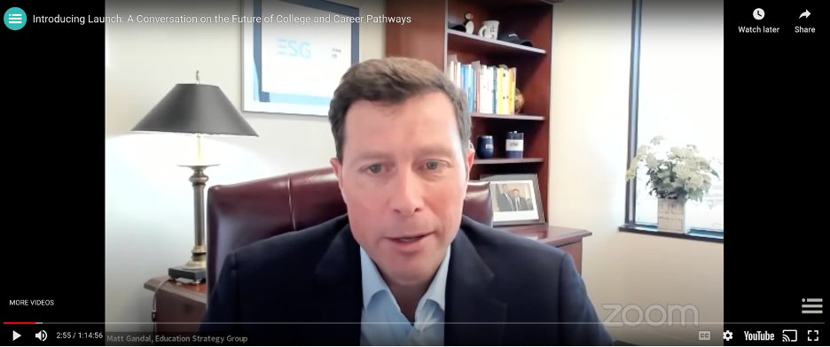 mattgandal's tweet image. Great conversation yesterday about a major new education to career pathways initiative involving states &amp;amp; communities across the U.S. @edstrategygroup is proud to be collaborating with a terrific group of national partners to support sites on this important work. #LaunchPathways