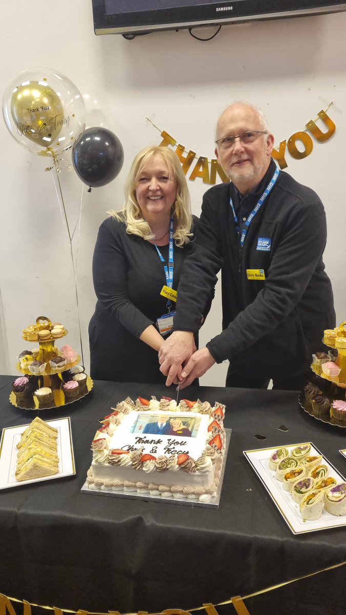 Farewell Chris and Tracy. Happy retirement to you both 🥳