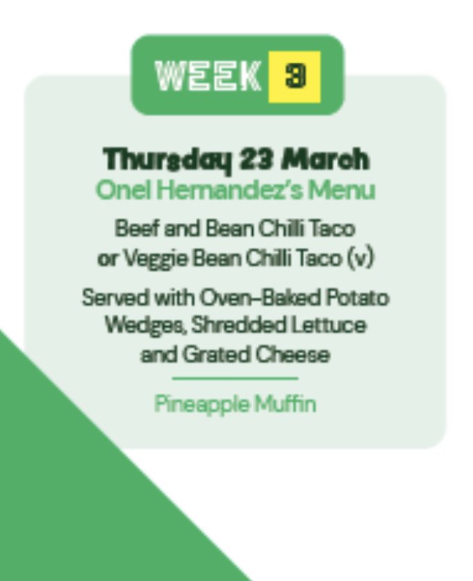 Week 2 of the special meals from <a href="/norsecatering/">Norse Catering</a> &amp; <a href="/NorwichCityFC/">Norwich City FC</a> Today we had sweet potato &amp; lentil curry. I can confirm it was delicious!  Next week it’s Onel Hernandez’s menu of chilli &amp; taco with wedges. #schoolmeals