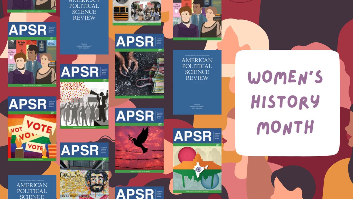 APSA recognizes #WomensHistoryMonth: Read and share this #APSR collection of gender-related articles published within the last two years of @apsrjournal. #WHM cambridge.org/core/journals/…