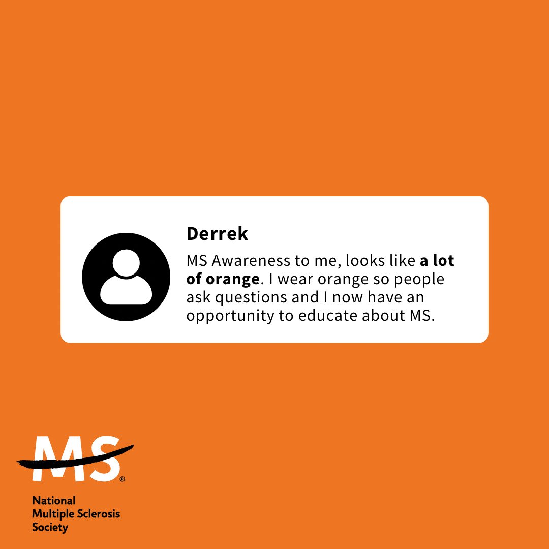 mssociety's tweet photo. What does MS awareness look like to you? #MSAwarenessWeek https://t.co/zBEZKQ18C7