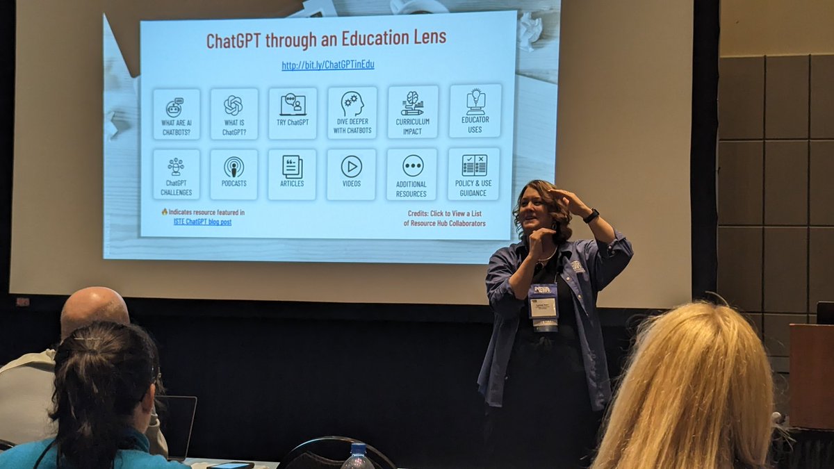 yourNETA's tweet photo. Everything #ChatGPT with Dr. @lherr . It's a full house! Room 203 https://t.co/FSvpZqB5Na