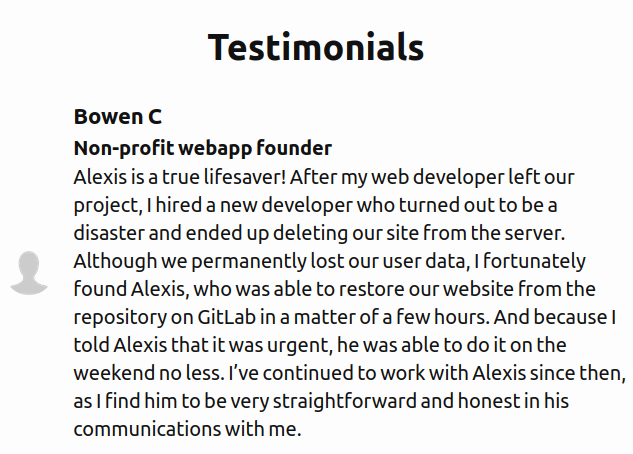 Check out our latest testimonial, We were able to break our record time while rescuing an app, just 2 hours to get it back to production!