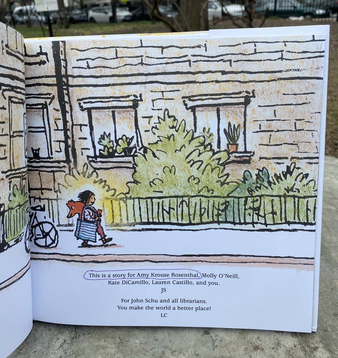 MrSchuReads's tweet photo. I left two signed copies of This Is a Story under Amy Krouse Rosenthal’s yellow umbrella. I wish you more… https://t.co/CDc8BnvwCl