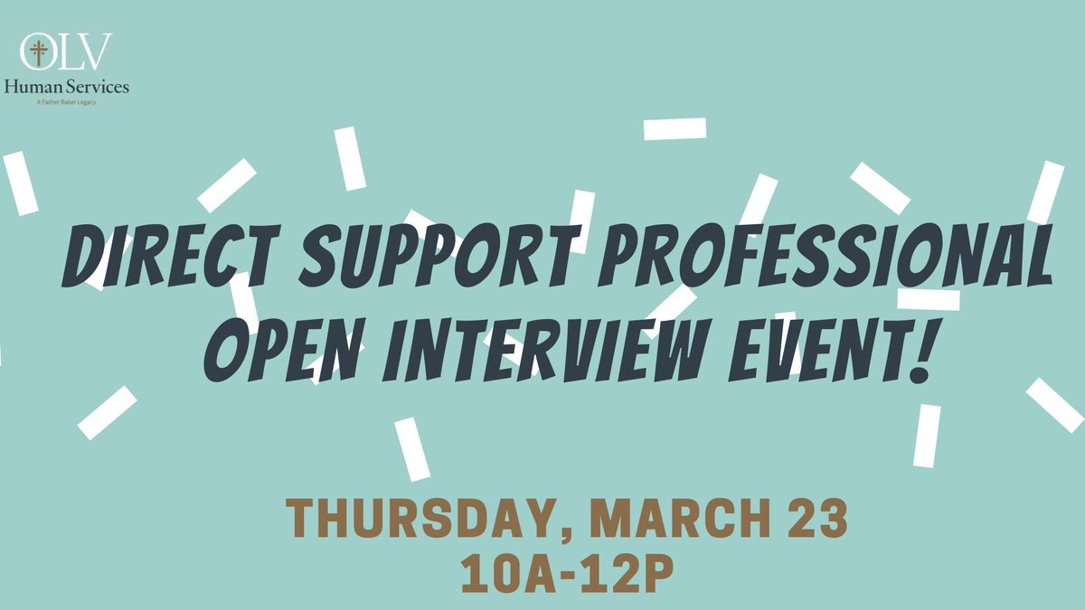 OLVHServices's tweet photo. Join us next Thursday for an open interview event at the Reinstein Memorial Library (2580 Harlem Rd, Buffalo, NY 14225)

*All candidates are encouraged to pre-register but walk-ins will be accepted until 11:30AM.*

More info here: https://t.co/9syBAJgHqL https://t.co/ZMxqFH8VA3