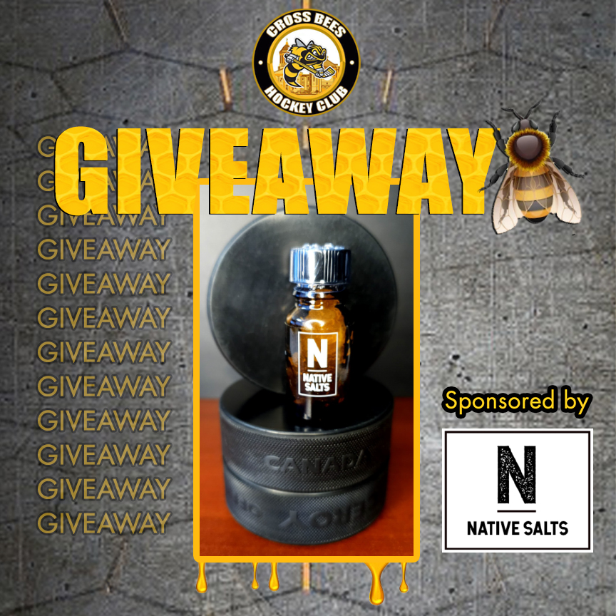 CrossBeesHockey's tweet photo. ❗❗GIVEAWAY❗❗ WHO WANTS SMELLING SALTS?! 👃🧂

The Cross Bees Hockey Club and Native Salts are giving away 2 bottles of smelling salts.

Super simple to enter... no bullshit. Just follow @native_salts so they can contact you if you win, and RT this post so we can enter you. 🐝 https://t.co/VemaAqKF5T