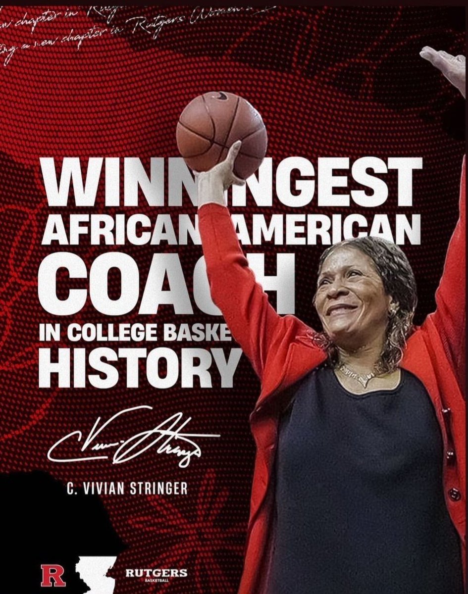 CagersRu's tweet photo. Happy birthday to the Hall of Fame former Rutgers Coach C. Vivian Stringer. We wish her a day full of happiness and love from family, friends and all her #CVSKids. https://t.co/fJY2y2DDHC