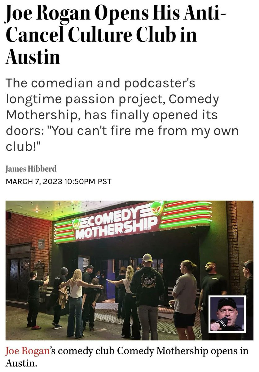 GenericJokeHere's tweet photo. @joerogan I'm a nobody comic who's been doing open mics for over 10 years and this is legitimately the most bitch-made, pussy shit I've ever seen in my life. Why aren't you more ashamed of yourself? https://t.co/Au5ohjeHbe
