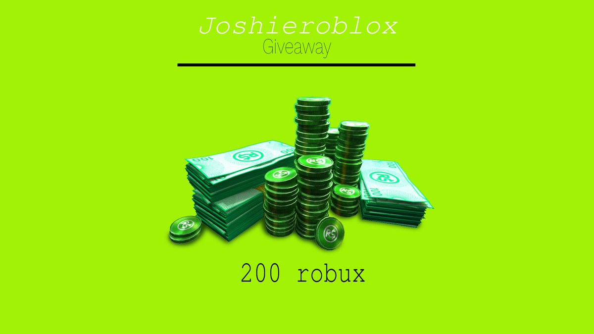 Joshieroblox's tweet photo. 200 robux to someone who retweets :)

follow so I can dm + tag a friend :D (can't tag one? put notifs on!)

ends tommorow https://t.co/gEWJGDPant