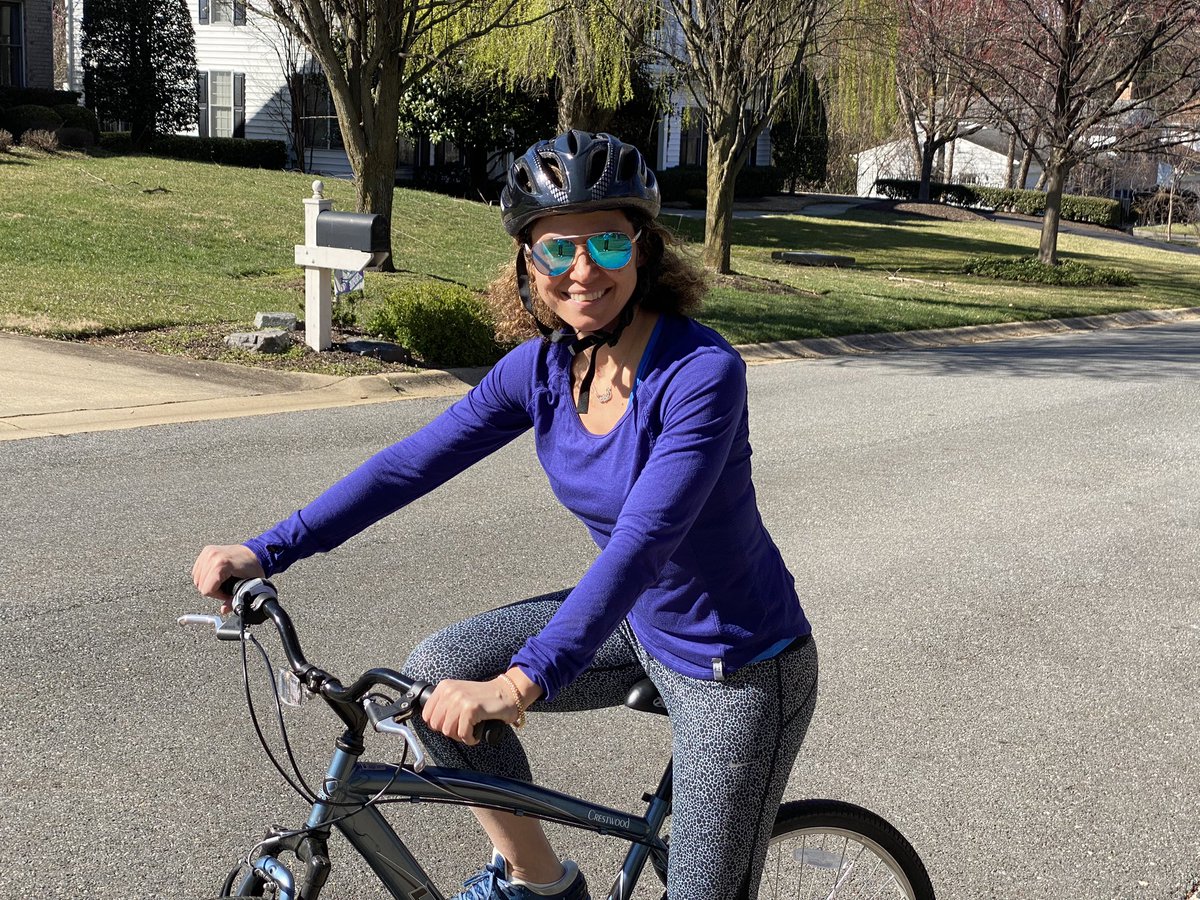 #RideOrStrideFor45

4.5miles on a 🔆 afternoon 

🚴🏽‍♀️ Riding in 💙 for #45isTheNew50 for #ColorectalCancerScreening
#ColorectalCancerAwarenessMonth

🚴🏽‍♀️Riding in 💜 for ppl living w #IBD - who require earlier & more frequent screening🔦

#ACGFamily