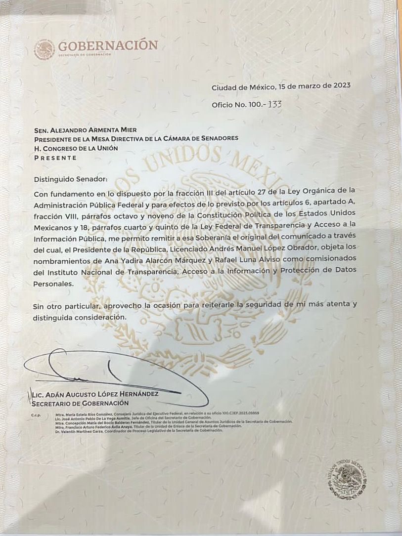 letroblesrosa's tweet photo. Veo esta parte del argumento presidencial para vetar a Yadira Alarcón y a Rafael Luna y me queda completamente claro que si el @senadomexicano elige a Marina San Martín y a Gustavo Parra, quienes obtuvieron las máximas calificaciones en el proceso, NO los vetará. 

¿Será? https://t.co/DGq5FNIN1S