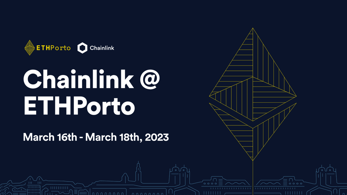 chainlink's tweet photo. Meet us at #ETHPorto this week!

• 3/16: Chainlink Workshop w/ @solangegueiros
• 3/17: Web3 Gaming Panel
• 3/17: Web3 Community Panel
• 3/17: Chainlink Happy Hour

See all events and RSVP to Happy Hour ⬇️
https://t.co/XgMlFNvjd8 https://t.co/6XFF8f7Iv2