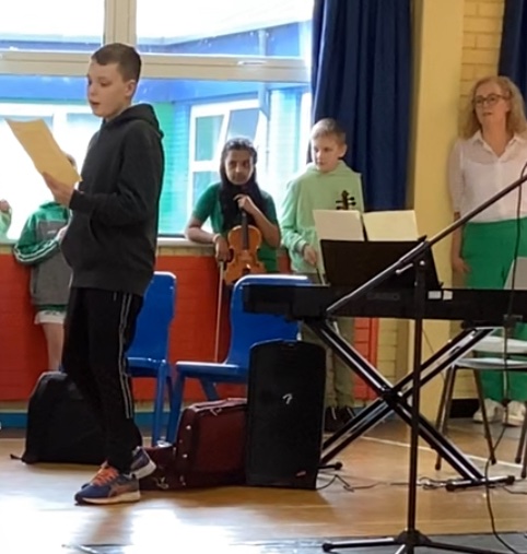 Such talent displayed today at our St Patrick’s Day Assembly. We retold the story of St Patrick’s life, had beautiful singing from Caoimhe &amp; Ollie, watched a wonderful display of Irish Dancing as well as listened to Irish music from our traditional group.