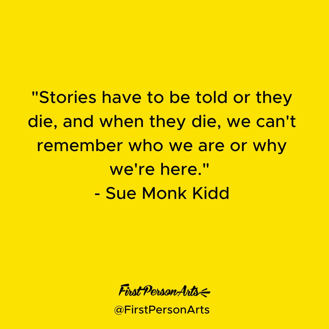 FirstPersonArts's tweet photo. Leave your favorite storytelling quotes in the comments and it could be featured in a future post. 

#storytelling #story #philadelphia #journalism #firstpersonarts #fpa https://t.co/K372E4AqqV
