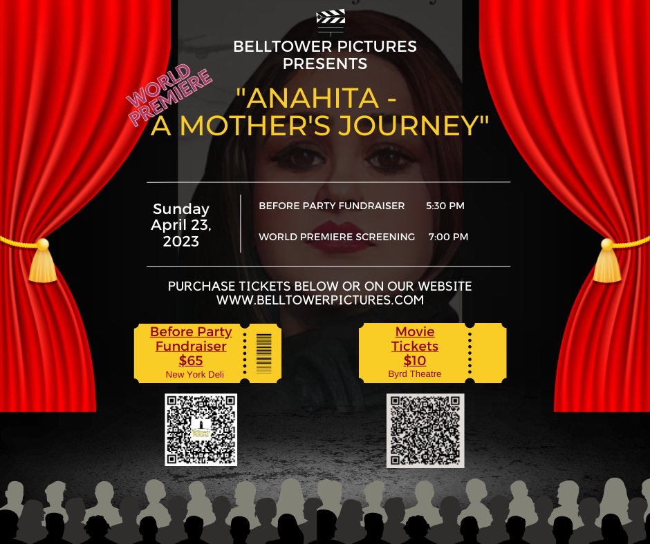 BellTowerPix's tweet photo. Don't miss the world premiere of Anahita! https://t.co/YWDR5KgHuv
