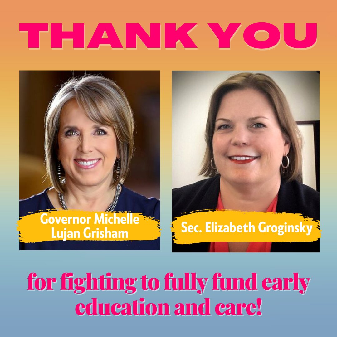 Having a governor and dedicated department so committed to early childhood has made New Mexico a national leader in this area. Thanks to <a href="/GovMLG/">Governor Michelle Lujan Grisham</a> and <a href="/Egroginsky/">Elizabeth Groginsky</a> for fighting for and defending Early Childhood Education and Care funding! #nmleg #nmpol