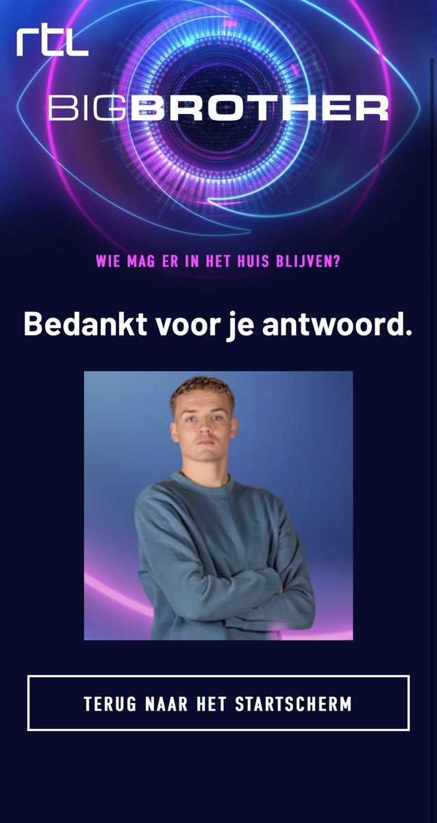 BodineRaven's tweet photo. Voor mij toch nog steeds een terechte winnaar. Of hij deze rond gaat overleven of niet #bigbrothernlbe https://t.co/mKiKPZ9fVn