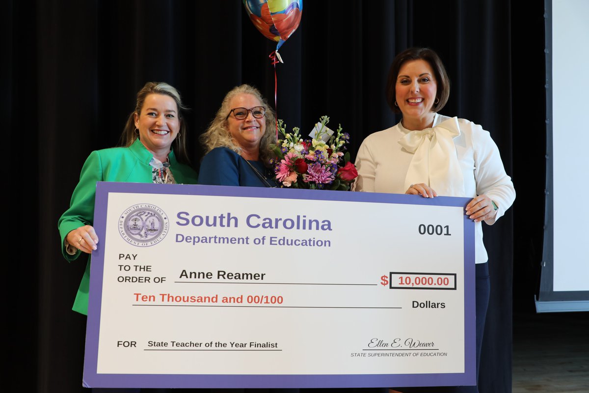 S.C. Department of Education tweet media