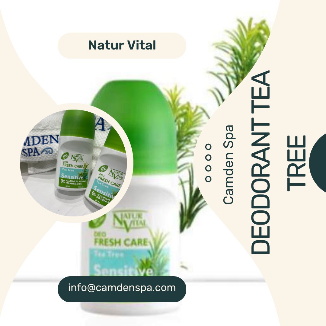 CamdenSpa's tweet image. Deodorant Tea Tree 

Roll-on deodorant for sensitive skin that prevents sweating and provides a fresh feeling.

Order now at camdenspa.com
📩: info@camdenspa.com
☎️: 416-203-8858
📞: 647-201-8500 (Whatsapp)

#howtopreventsmell #clean #deodorant #GiftForAnyone #maggie821