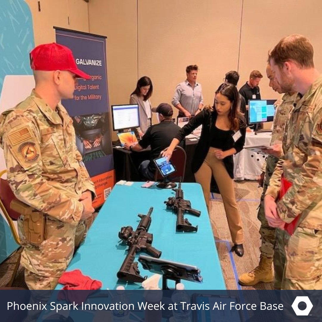 BILTapp's tweet photo. The BILT team is at @Travis60AMW for @phoenixsparklab Innovation Week proudly presenting how the power of BILT 3D interactive instructions can support maintainers with up-skilling and operations support.
#innovation #acceleratechange #phoenixspark https://t.co/3iO3k4735T