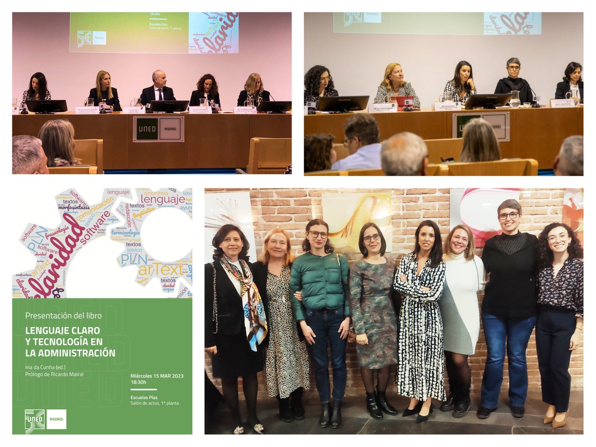 sistema_arText's tweet photo. Aún asimilando las emociones de ayer. 🥰GRACIAS a quienes nos acompañasteis, tanto presencial como virtualmente, en la presentación de nuestro libro “#LenguajeClaro y tecnología en la Administración” (@comareseditor).

Si os lo perdisteis, podéis verlo en:
https://t.co/Lm0AUzCxb6 https://t.co/1kKctortF8