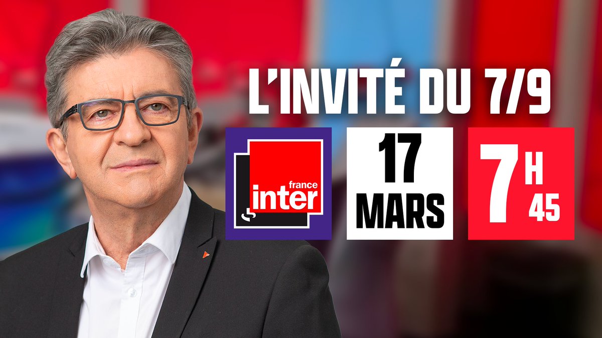 🔴 Ce vendredi 17 mars, rendez-vous à 7h45 sur France inter pour #le7930Inter.