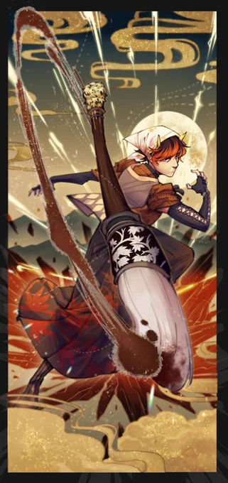 I have terrible memory but I remember this fanart of LMK! Nezha did numbers recently. Even so my personal preferences is OC art I did like 3 years ago   