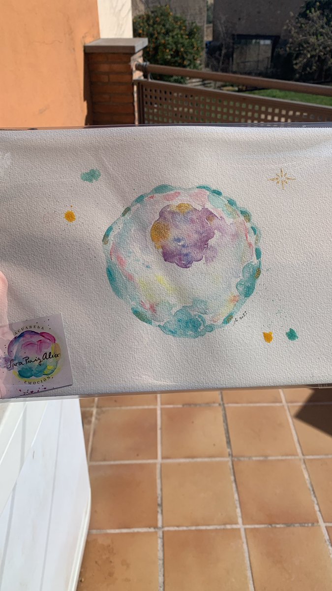 Una de las cosas que siempre tuve claras, es que si algún dia conseguia el embarazo, le pediria a <a href="/Sarapuigalier/">Sara Puig Alier👩🏻‍🎨</a> una de sus acuarelas. Creo que no hay una manera más bonita de identificar todo el proceso vivido. Os presento a Aleix siendo Blasti😍 Mil gràcies Sara, és perfecte❤️