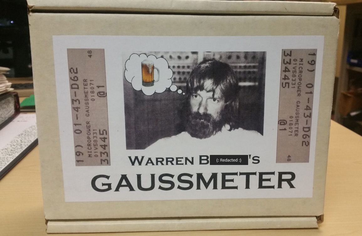 BerkeleyBrett's tweet image. Not everyone merits their own personal Gaussmeter -- but our wonderful colleague Warren B (now retired) certainly deserved one! 😊 en.wikipedia.org/wiki/Magnetome… -- #AdvancedLightSource #ALS -- als.lbl.gov -- #LBNL #LBL #BerkeleyLab -- lbl.gov -- #Gaussmeter