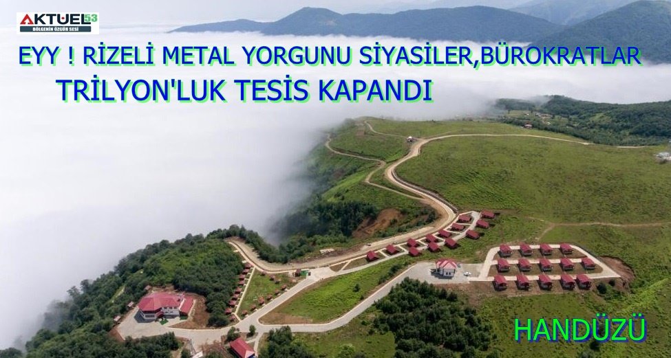aktuel53's tweet photo. #Başbakanlar Şehri #Rize’de, Triyonlar Harcanıp #Turizmi Şaha Kaldıracak Denilen Tesis Kapandı https://t.co/APUmYs1T5U
@TCKulturTurizm
@CeyhunKALENDER1
@GuneysuKaymakam
#doğa
#tabiat
#kaçkarlar
#SonDakika https://t.co/hozjFNxmQb
