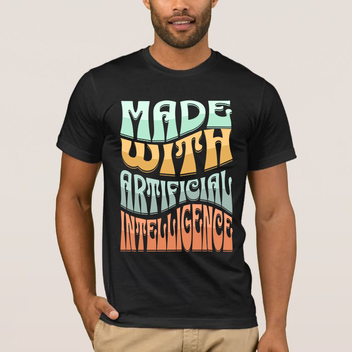Check out our 'Made With Artificial Intelligence' t-shirt! 

#AI #Techie #TechTshirt #ArtificialIntelligence #UniqueDesign #HighQuality #FashionStatement #MustHave #Ranking #Tshirt #Style #TechEnthusiast

🛒 Amazon Prime: amazon.com/dp/B0BSBDDCY9