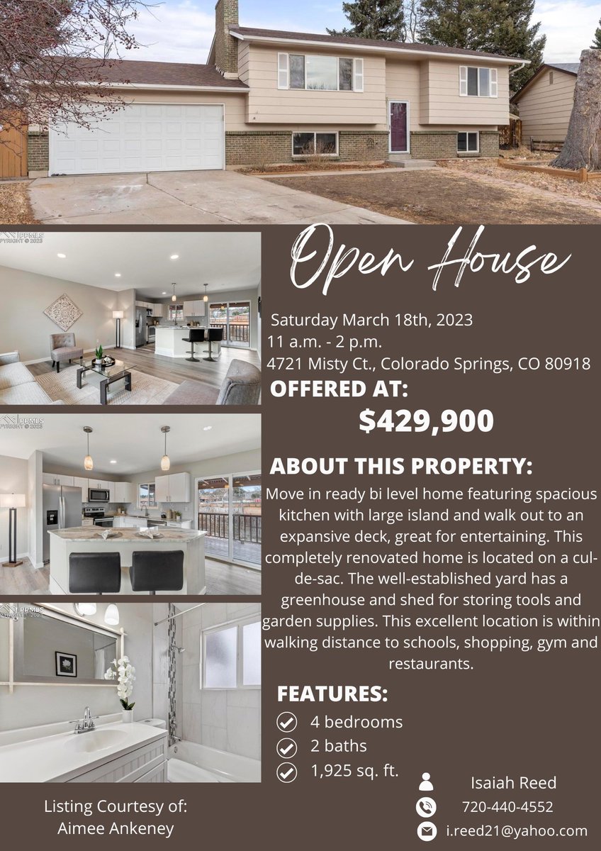 Open House Saturday 11-2. Feel free to stop by for a chance to win some prizes and have a few snacks!