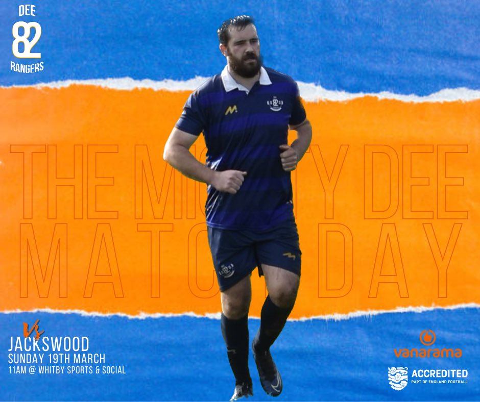 DeeRangers's tweet photo. It’s Cup weekend!!!
Back to Ellesmere Port for a tough away day, can the boys keep going - one big push!!!
#CupFootball #TheMightyDee #Chester #SundayLeague @ChesterSundayLg https://t.co/5NXVEUJ9kf