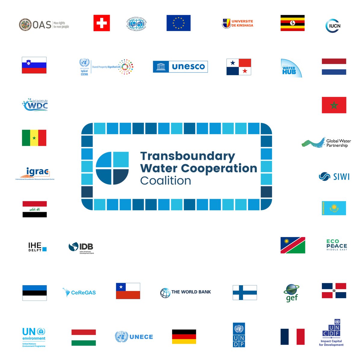 💡Did you know❓

➡️The Transboundary Water Cooperation Coalition is a multi-stakeholder partnership of 40 members making a commitment 💪to the #WaterAction Agenda 📘 to promote and support #transboundary #watercooperation 💧🤝at all levels worldwide🌍!

#UNWaterConference