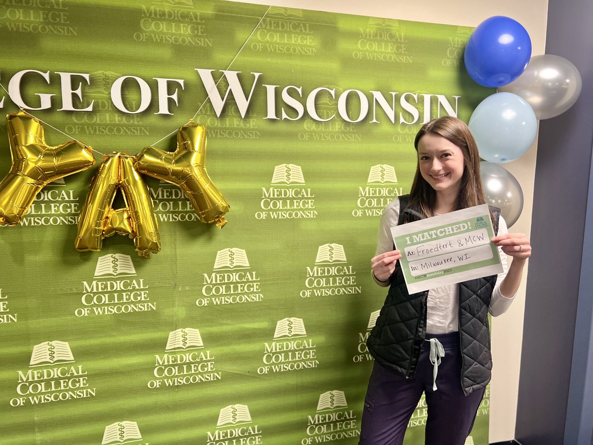 MCW School of Pharmacy (@mcwpharmacy) on Twitter photo A few examples of where MCW #pharmacy students matched this year in Phase I!
<a href="/childrenswi/">Children's Wisconsin 🏥</a> <a href="/FMCWPharmRes/">Froedtert & MCW Pharmacy Residency Programs</a> <a href="/StLukesHealth/">St. Luke's Health System</a>
Congrats to all! 🎉#MCWMatchDay2023 #PharmacyMatchDay #Residency <a href="/ASHPOfficial/">ASHP</a> A few examples of where MCW #pharmacy students matched this year in Phase I!
<a href="/childrenswi/">Children's Wisconsin 🏥</a> <a href="/FMCWPharmRes/">Froedtert & MCW Pharmacy Residency Programs</a> <a href="/StLukesHealth/">St. Luke's Health System</a>
Congrats to all! 🎉#MCWMatchDay2023 #PharmacyMatchDay #Residency <a href="/ASHPOfficial/">ASHP</a>