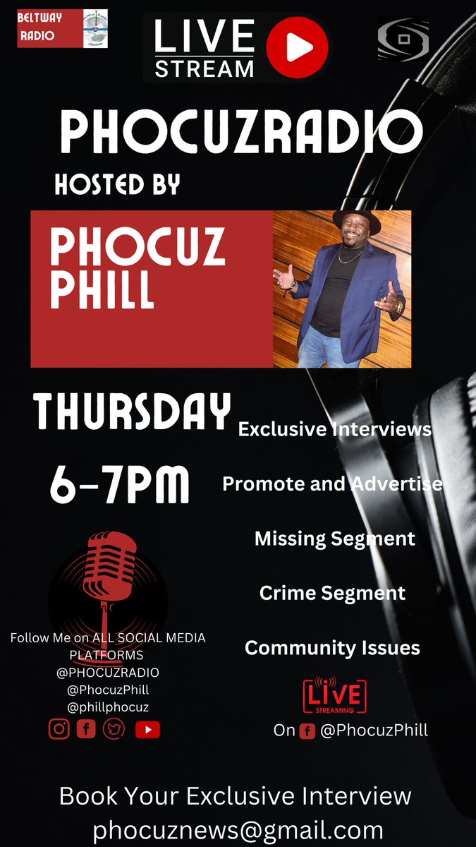 Tonight <a href="/6pm/">Follow us @Shop6pm!</a> Phocuz Radio Airs!! Don't Miss It !! Log onto beyondthebeltwayradio.com to be our next Guest email phocuzzradio@gmail.com 
#phocuzradio