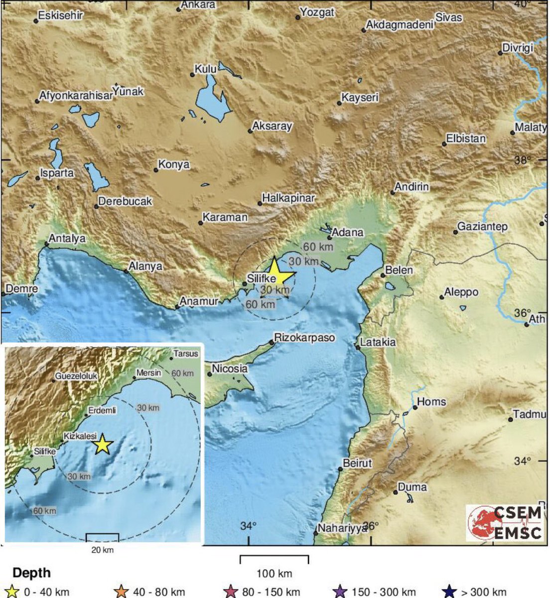 #Mersin erdemli açıklarında 4.6M büyüklüğünde bir #deprem meydana geldi. Deprem #adana ve #kıbrıs ta da hissedilmiştir. Sabah açıklamıştık Akdeniz aktif ve üretmeye devam ediyor. Detaylı incelenmesi gerekiyor. #akdeniz #Hatay #DEPREMOLDU #depremağı #DepremiUnutmaUnutturma