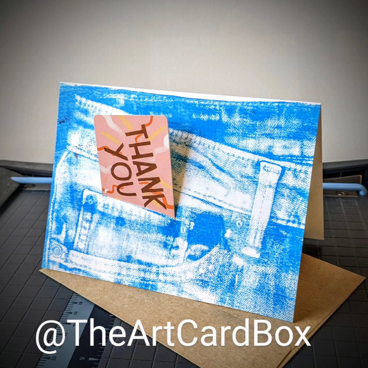 TheArtCardBox's tweet photo. #monoprint #JeansFetish #gelliarts #greetingcards #theartcardbox #giftcard https://t.co/eBjcPBHveF