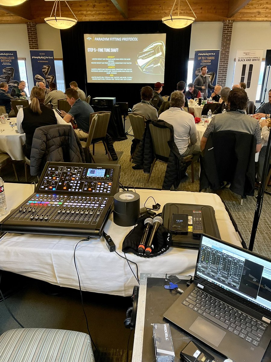 vgolfman's tweet photo. Thank you Minnesota pros & fitters for a fun & successful #TwoTicketsToParadym event! Great to talk new products, tech & fitting. We appreciate your time & support. Now back to SoCal for me. ✈️ #golflife https://t.co/VkQkCHTot4