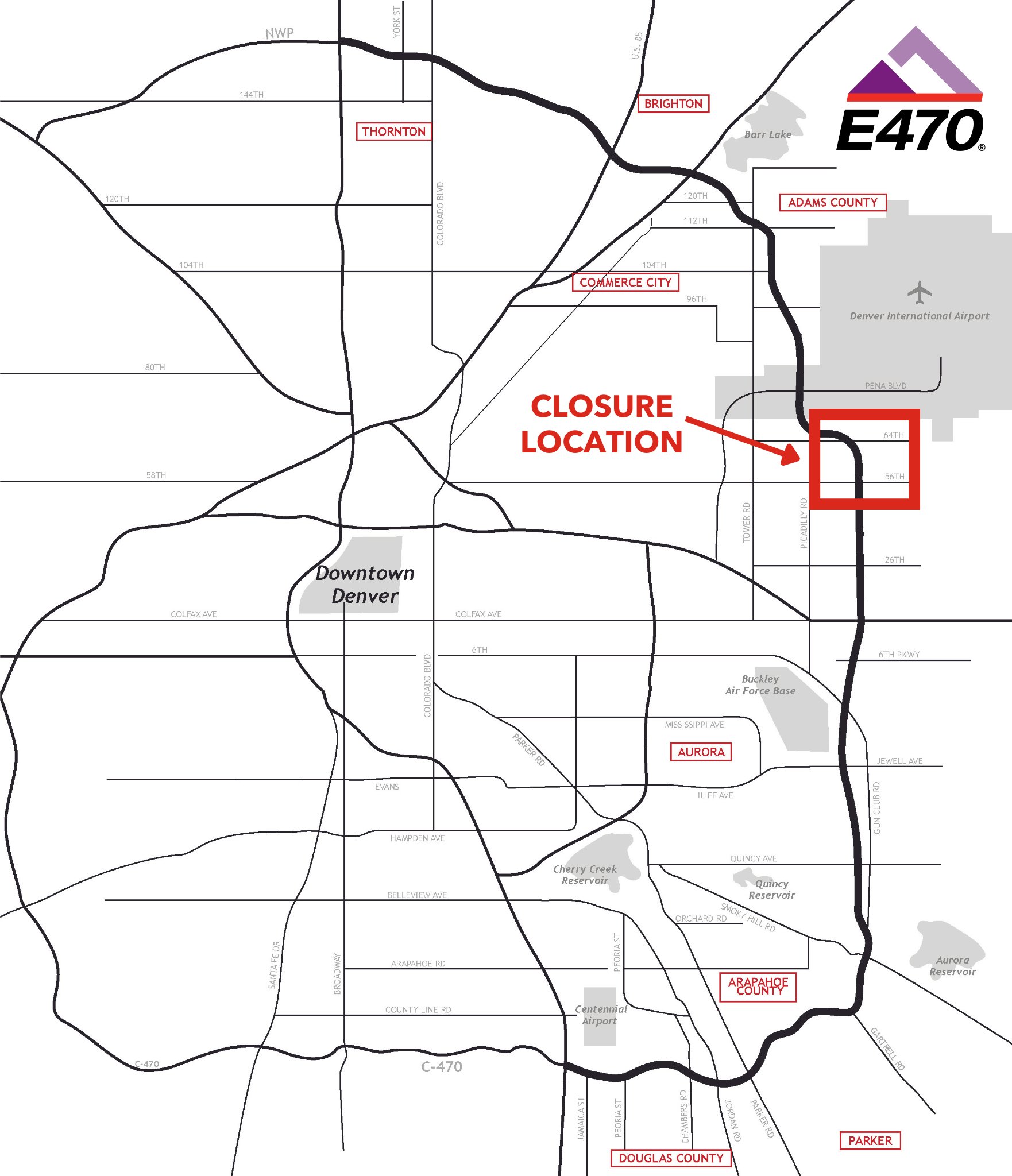 E 470 Toll Map - eiblb68