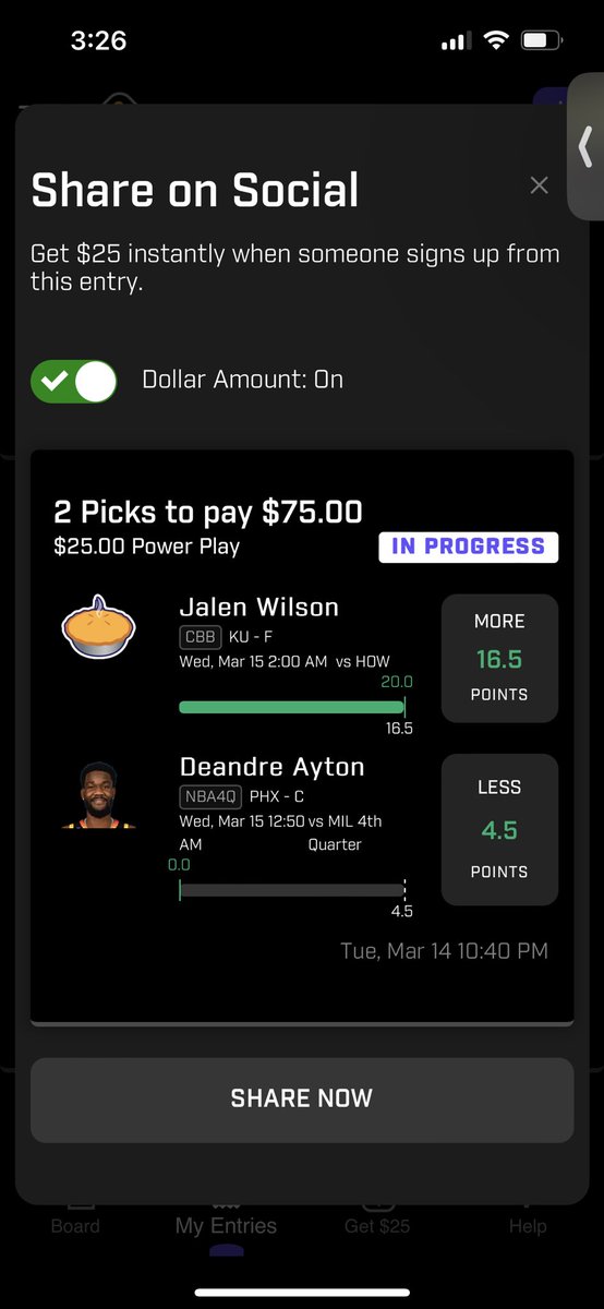 Jon16771327's tweet photo. @PrizePicks Banggg https://t.co/miGtjARqsQ