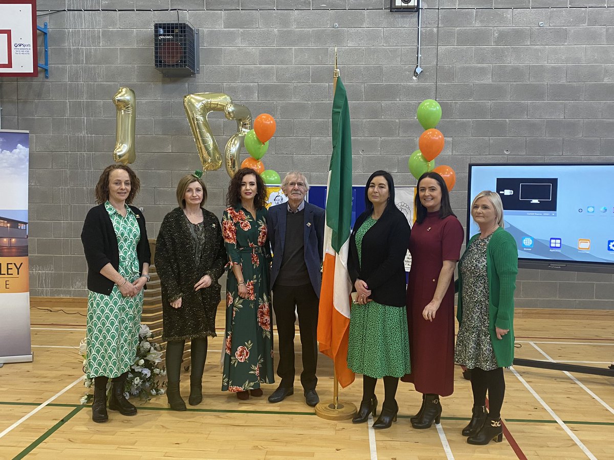 FinnValleyColl's tweet photo. Many thanks to guest speaker Mr Declan Collum @fvhistory who spoke with such passion and emotion. What insight and wisdom in history he has! Also, to Miss Connolly & Ms Ward for organising a memorable ceremony that ensured we honoured our flag with pride. #FlagDay2023 @tfmf1848 https://t.co/auE5WEUUpJ
