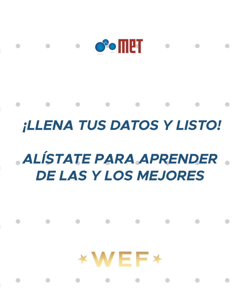 METcommunity's tweet photo. ¿Ya sabes cómo asistir a nuestro foro #WEF? 🤔

¡Desliza para conocer el paso a paso!

Encuentra toda la información:
https://t.co/tn8pZWaMqB

.
.
.

#womeninspiringwomen #womenempoweringwomen #mujereslideres #emprendedoraslatam https://t.co/hCrSqdDyMM