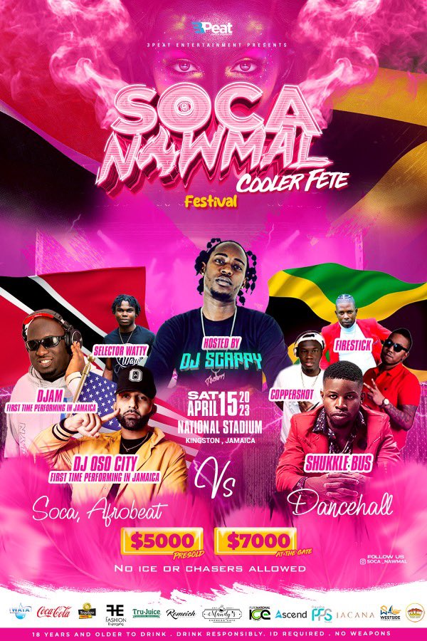 SocaNawmal's tweet photo. #Socanawmal APRIL 15,2023 GET READY 📣🌟🔥🔥 https://t.co/H3FQPDTFTz